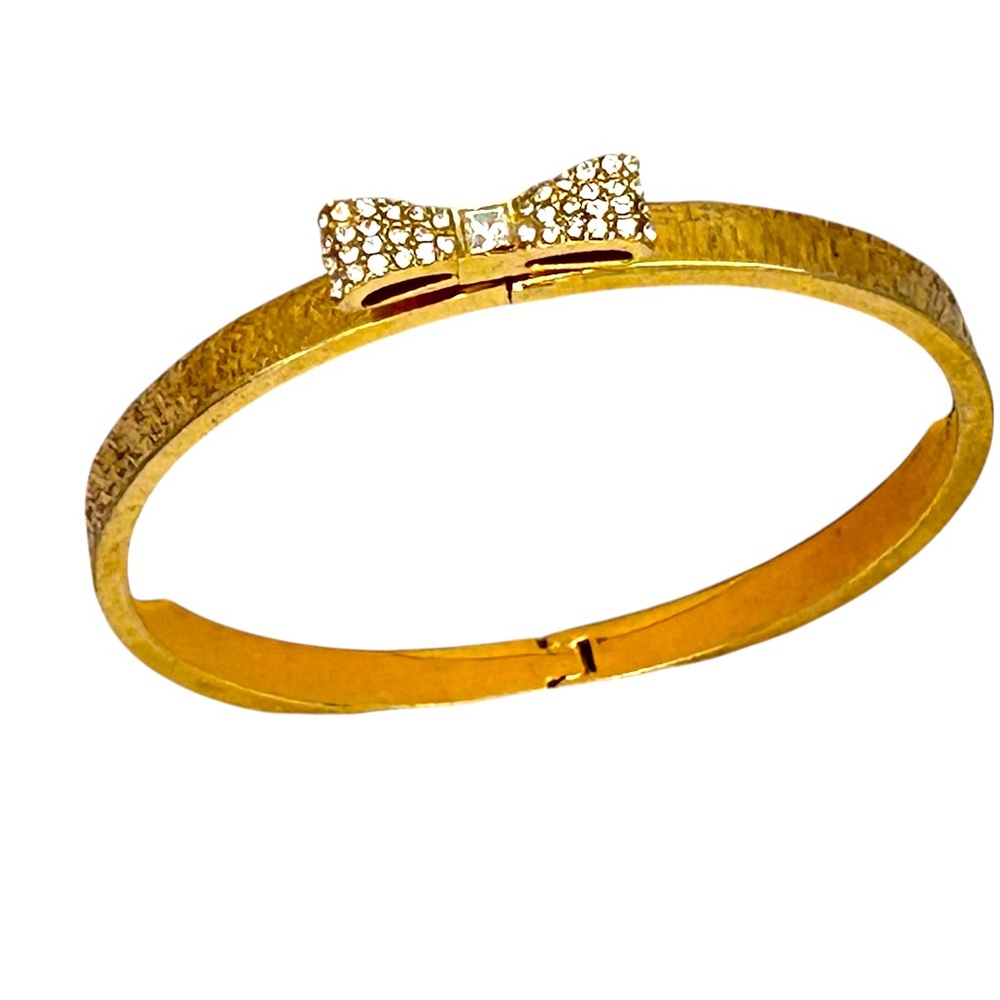 Kate Spade Sparkle Bow Bangle Hinge Bracelet